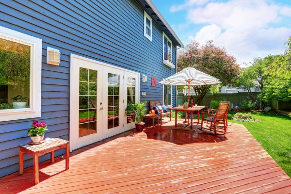 Blue Siding Installation in Newark